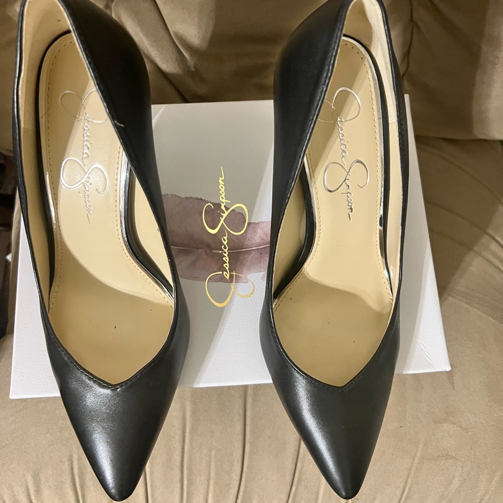 Jessica Simpson Black High Heal Size 9M Shoe